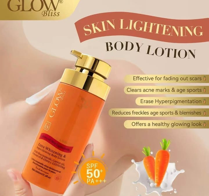 Glow Bliss Skin Lightening Body Lotion (Carrot)