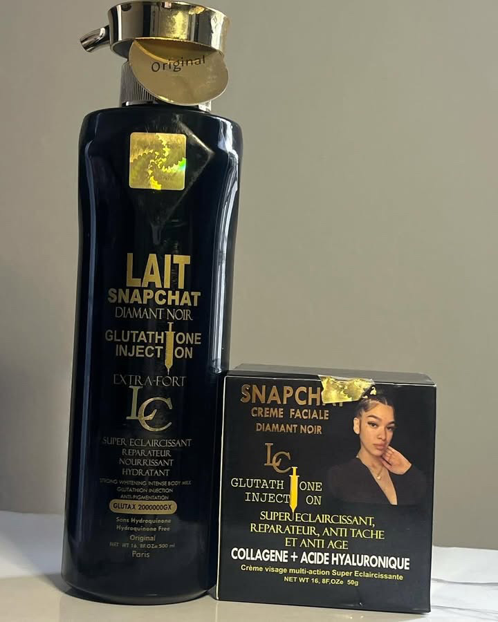 Lait Snapchat Glutathione Injection Combo(Lotion and Face Cream)